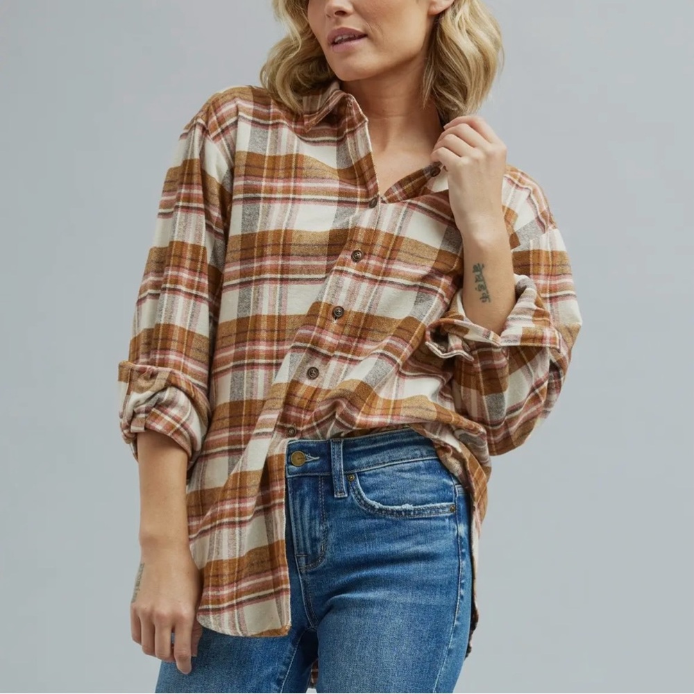 Downeast Carmen Button down Plaid Shirt